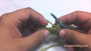 How to Crochet Double Crochet Two Together Decrease dc2tog [upl. by Rosemaria]