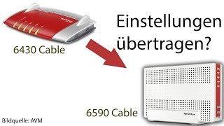 AVM FritzBox Einstellungen übertragen zwischen verschiedenen Modellen [upl. by Oemor]