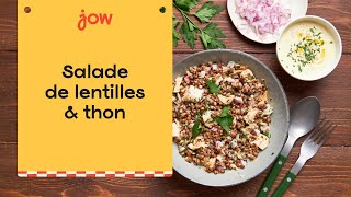 Recette de la Salade de lentilles amp thon [upl. by Tate594]