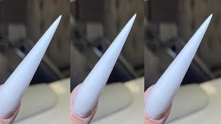 Shaping the Perfect Stiletto Nail  Nagelformen richtig feilen [upl. by Enoryt]