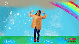 Preschool Learn to Dance Drip Drop Rain [upl. by Nosidda]