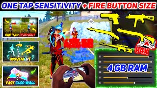 4 GB Ram Best Sensitivity Setting After Update For Free Fire 🔥👽 \\ Free Fire New Auto Headshot Sensi [upl. by Latoyia]