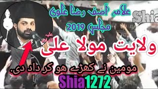 Allama Asif Raza Alvi 2019 Majlis Topic Wilayat e Mola Ali as [upl. by Ise]