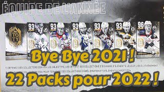 Bye Bye 2021  22 Packs pour 2022 Pack Opening LIVE NHL 22 HUT QCFR [upl. by Friedly]