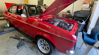 Pinto turbo flutter dyno mapping and power runs mk2 escort turbo [upl. by Meda]