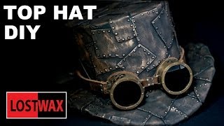 How To Make A Top Hat DIY Steampunk Fashion Pattern Tutorial [upl. by Llehsram300]