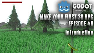 MAKE YOUR FIRST 3D RPG IN GODOT 0  INTRODUCTION [upl. by Yrohcaz]