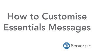 How to Customise Essentials Messages  Minecraft Java [upl. by Robertson]