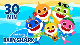 Summer Baby Shark Remix Doo Doo Doo 1 hour  Compilation  Baby Shark Official [upl. by Ellevel545]