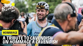 A tribute to Cavendish  Stage 5  Tour de France 2024 [upl. by Sandeep592]