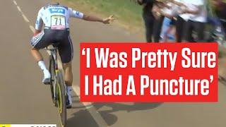 Remco Evenepoel Got A Scare During Tour de France 2024 Stage 7 Time Trial [upl. by Larual]