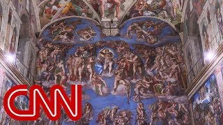 Experts protect elaborate art in Sistine Chapel [upl. by Katerina]