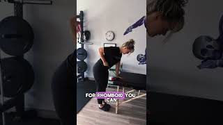 Banded tricep and rhomboid strength for convenience [upl. by Leinod105]