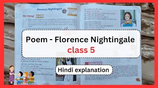 Poem  Florence Nightingale  Class 5  Stellar English book  explanation in hindi by perkymum [upl. by Netram242]