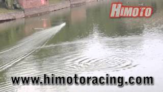 HIMOTO ST745  ST745BL Stealth Interceptor 17quot Deep V RTR RACING BOAT [upl. by Driskill]