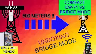 PISOWIFI COMFAST EW71 BRIDGE MODE [upl. by Aicilram]