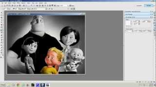 PHOTOIMPACT 12  TUTORIAL 13CHANGE PARTS OF A PICTURE INTO BLACK AND WHITE [upl. by Zurheide]