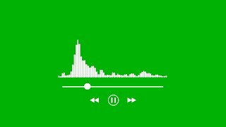 Audio spectrum green screen  Sound spectrum green screen  Audio wave green screen  copyright free [upl. by Norvun]