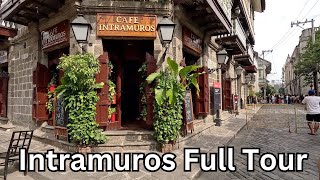 Historic Intramuros Full tour 2024 4K Metro manila Philippines manila philippines [upl. by Mart]