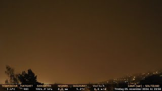 Timelapse Cam 1  Natt til 6 november 2024 [upl. by Martreb]