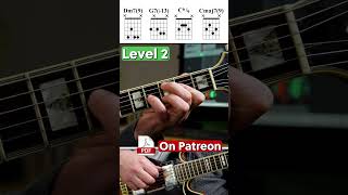 3 Levels Of Easy Jazz Chords 😍 guitar [upl. by Eberto]