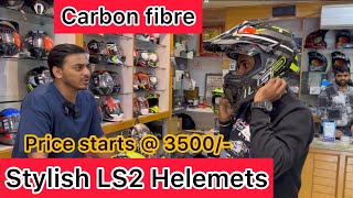 Stylish models  LS2  carbon fibre helmets  LS2  Ls2 explorer  rydersarena  helmet [upl. by Bolen563]