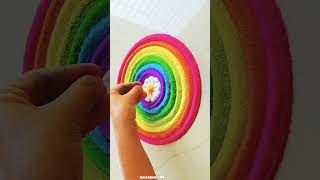 Beautiful Rangoli for Navratri😱😱 shorts rangoli [upl. by Voleta]