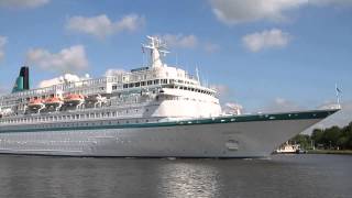 cruise ship MS Albatros Kiel Canal 31 May 2013 [upl. by Hyo]