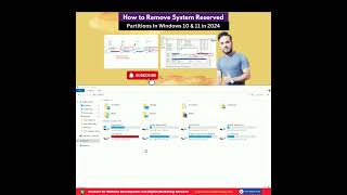 How to Safely Remove the System Reserved Partition In Windows 10 amp 11  Zeeshan Shakir [upl. by Berglund256]