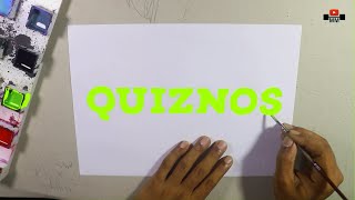 How to draw the Quiznos logo [upl. by Eetsud]