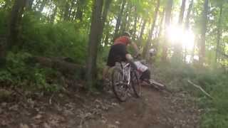 Mountain Bike Crash Clips  Brandon Falls [upl. by Gnehp370]