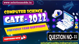 GATE 2022 Q21  C PROGRAMMING  POINTERS  SOLUTIONS ADDA  CS TEST SERIES PYQS EXPLAINED BY POOJA [upl. by Felizio]