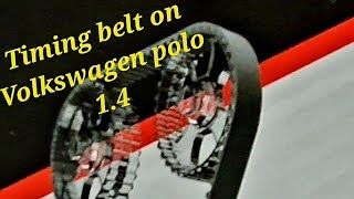 How to change the timing belt and water pump on Volkswagen polo 14 kamremsbyte [upl. by Annawaj579]