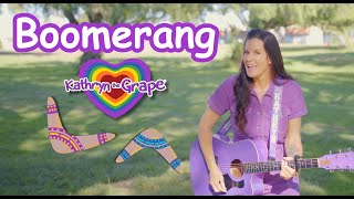 Boomerang Official Music Video Kathryn the Grape Positive Uplifting and Mindful Music for Kids [upl. by Atikehs]