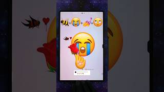 🐝😭💅🙄 emoji mixing digitalart emojichallenge funny shorts [upl. by Sinnek]