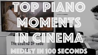 Top Piano Moments in Cinema  Medley in 100 x2 seconds  35 [upl. by Nirra]