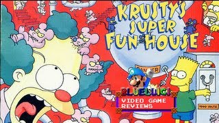 Krustys Super Fun House SNES  Blueluigi Video Game Reviews [upl. by Alexandre]