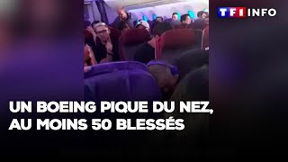 Un Boeing pique du nez au moins 50 blessés [upl. by Baiss380]