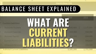 5 Examples of Current Liabilities Balance Sheet Analysis [upl. by Yraunaj]