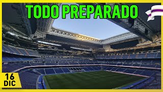 CÉSPED PERFECTO⚠️OBRAS del SANTIAGO BERNABÉU 16 Diciembre 2023 [upl. by Kam221]