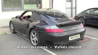 Porsche 996 Turbo sport exhaust  SCART Valvetronic exhaust [upl. by Etteniuq]