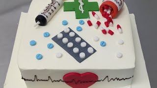 How to make a Medical theme cake [upl. by Wiener]