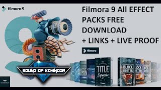 FILMORA 9 ALL EFFECT PACKS FREE DOWNLOAD LINK  HOW TO GET ALL NEW EFFECTS  LINK [upl. by Donadee]