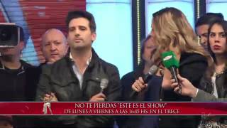 Showmatch 2014  SIGUE LA POLÉMICA Marcelo Polino y Paula Chaves se cruzaron en Showmatch [upl. by Ydassac]