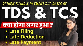 TDS amp TCS Return filing Dates  TDS amp TCS Payment Last Dates  How to file TDS Return [upl. by Ialda366]