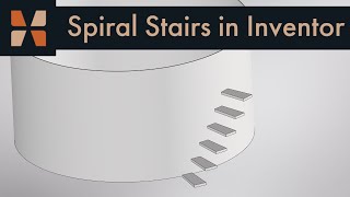 Spiral Staircase in Inventor [upl. by Thay]