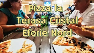 Pretul si aspectul pizzei la terasa Cristal La ce sa te astepti [upl. by Adnov]