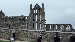 Coastal walk from Whitby Holiday Park To Whitby Abbey Goth Weekend [upl. by Reilly]