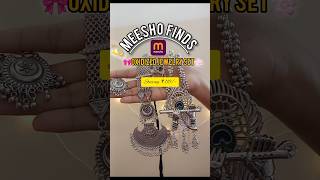 Oxidized jewelry navratri special meesho meesho unboxing oxidisedjewellery viralshorts [upl. by Lecirg]