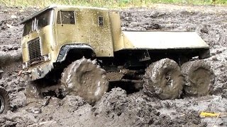 RC TRUCK MODEL OFF Road  MUD Diggers  RC4WD Beast 6x6 Axial Dingo [upl. by Ruenhs]